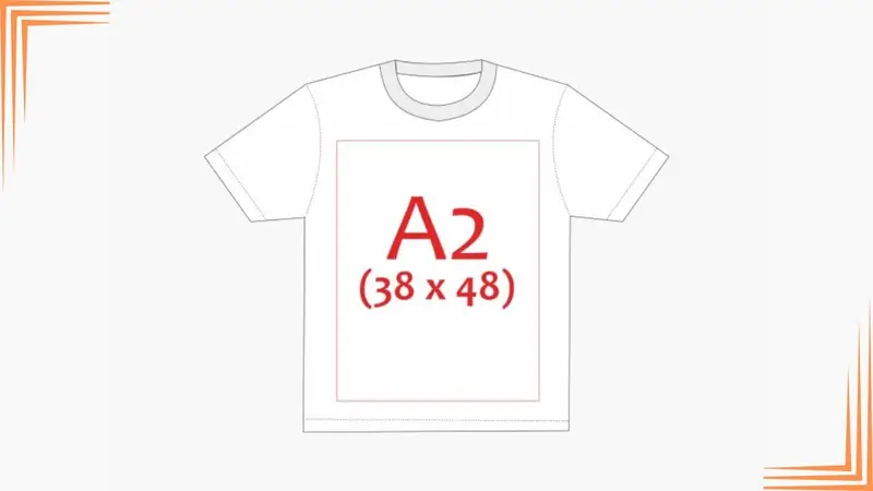 ukuran sablon kaos a2
