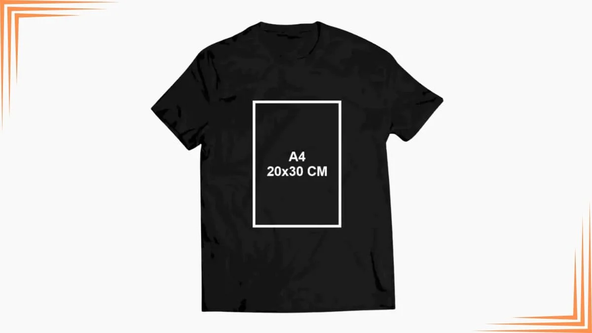 ukuran sablon kaos a4