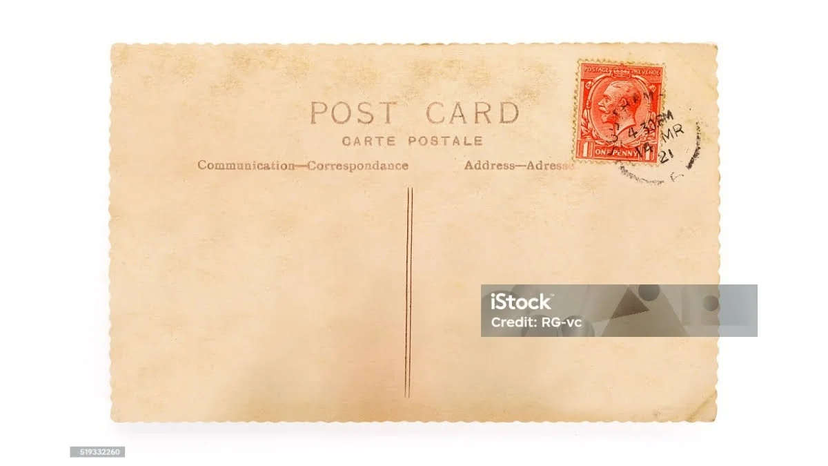 ukuran post card inggris kuno