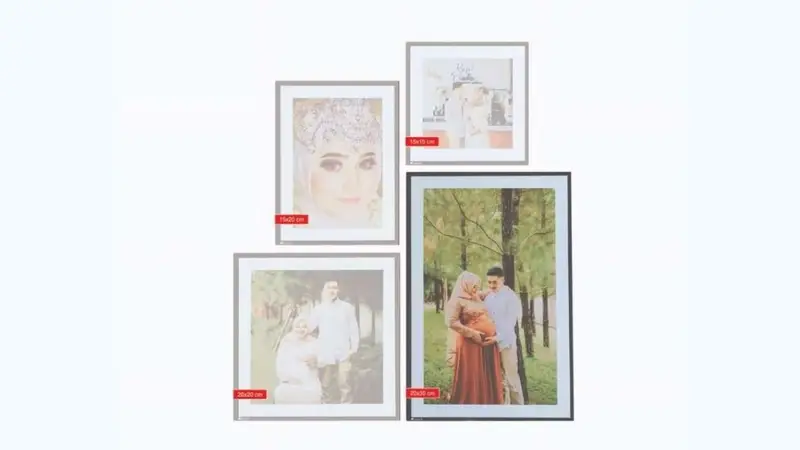 ukuran foto 8R & 12R