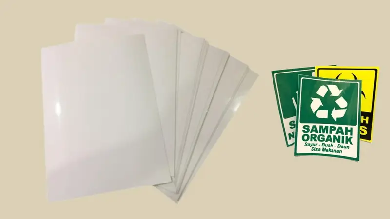 bahan stiker vinyl