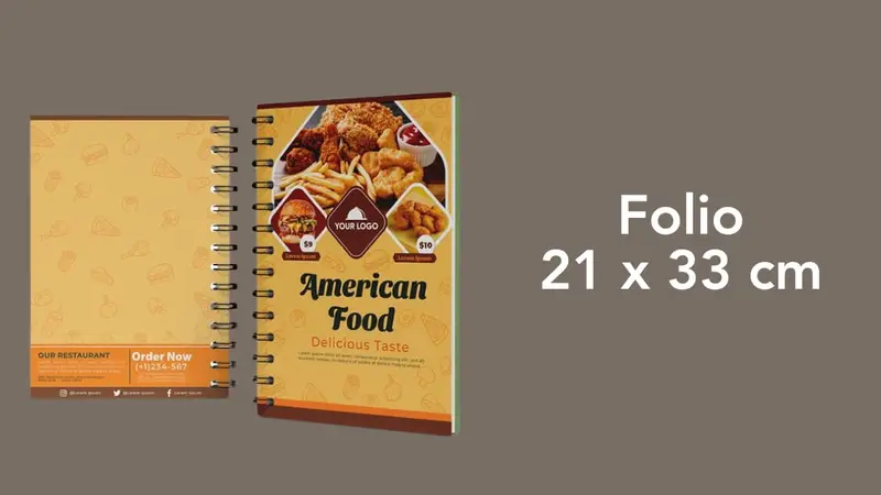 ukuran buku folio
