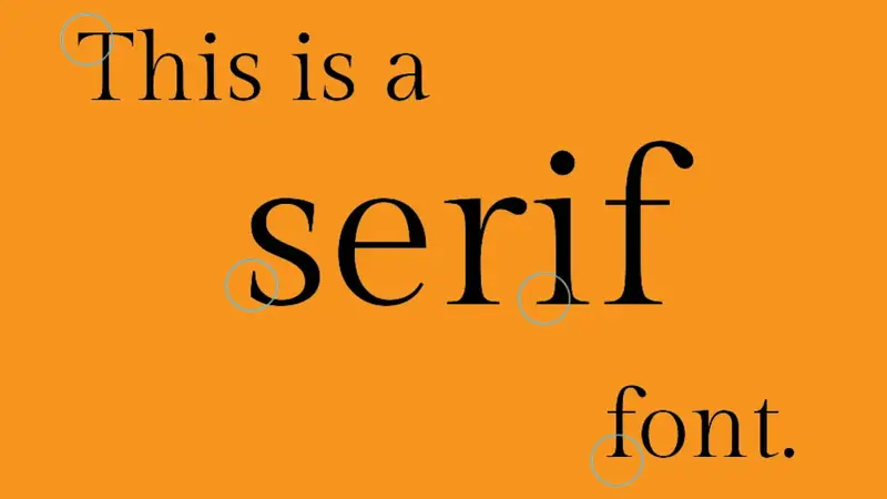 jenis huruf tipografi serif