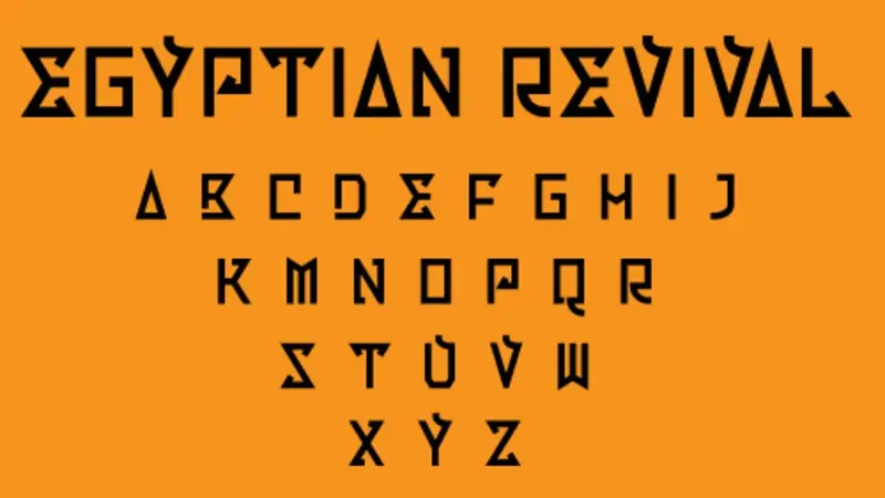 jenis huruf tipografi egyptian